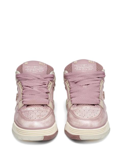AMIRI Pebbled MA-1 leather sneakers - Pink