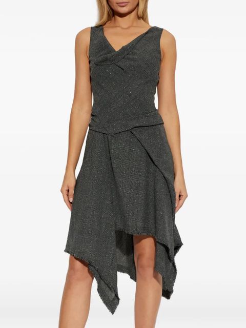 Alexander McQueen sleeveless asymmetrical dress - Grey