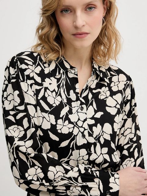 United Colors of Benetton sukienka kolor beżowy midi rozkloszowana 40IGDV0C1