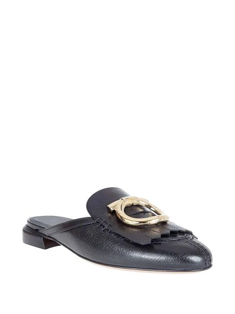Ferragamo Gancini fringed mules - Black - zdjęcie produktu nr 2