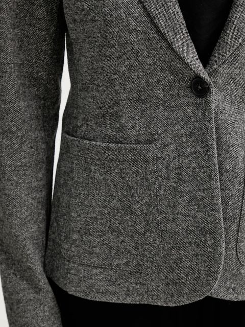 Marc O'Polo marynarka kolor szary jednorzędowa melanżowa 509304458011