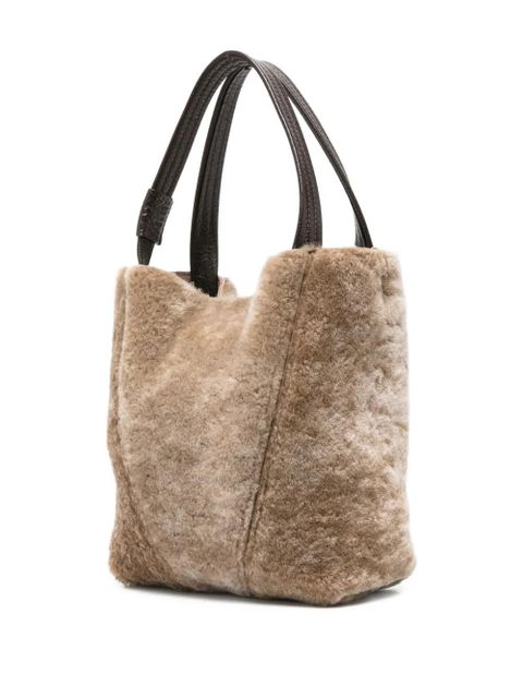 Chloé mini Spin tote bag - Grey