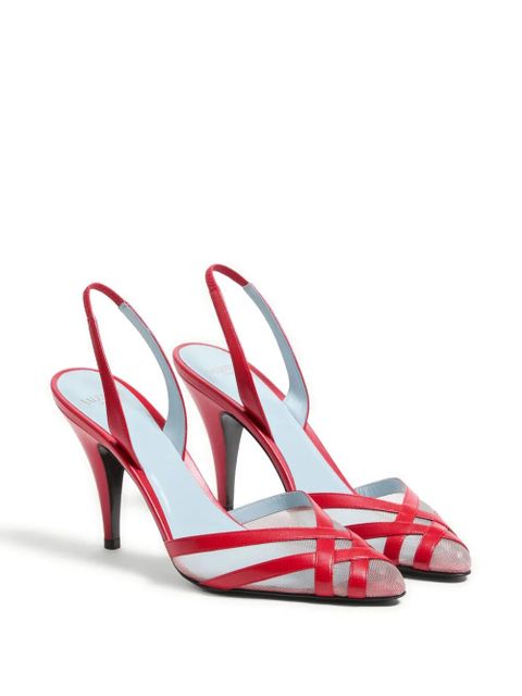 Valentino Garavani 90mm Impudance slingback pumps - Red - zdjęcie produktu nr 2