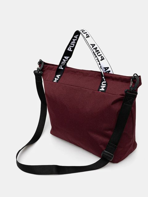 Puma torebka kolor bordowy 91856