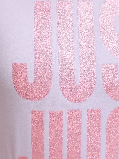 Juicy Couture t-shirt JUST JUICY HILTON T-SHIRT damski kolor fioletowy JCNCT225456