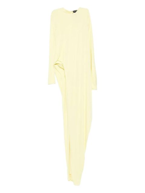TOM FORD long-sleeve side-slit gown - Neutrals - zdjęcie produktu nr 1