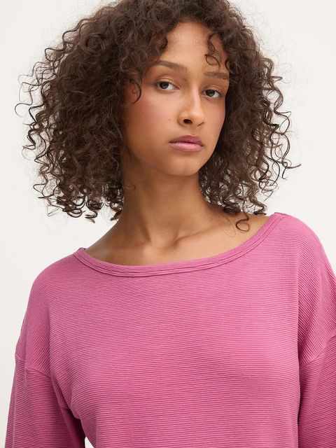 BOSS t-shirt lounge damski kolor fioletowy 50540029