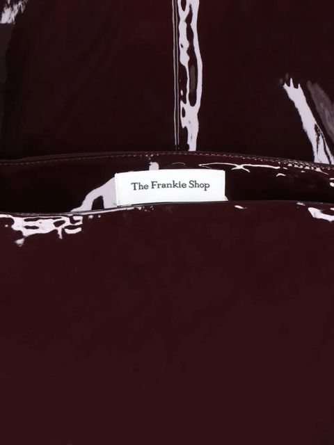 The Frankie Shop Samantha patent-finish skirt - Red