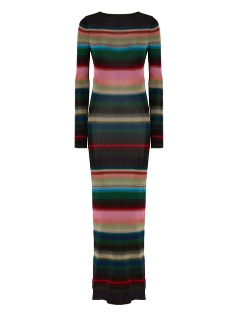 Missoni striped open-back maxi dress - Black