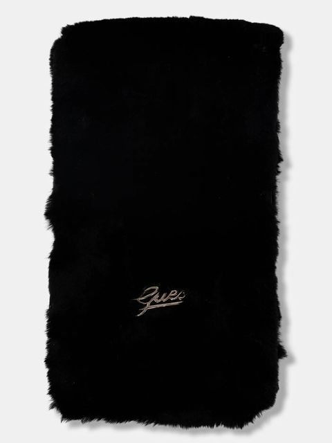 Guess szalik damski kolor czarny gładki AW5399 POL03