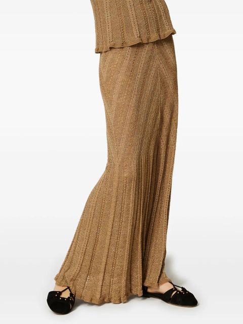 TWINSET knitted maxi skirt - Brown