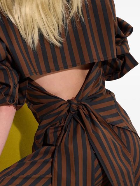 Simon Miller striped button loch poplin shirt - Black