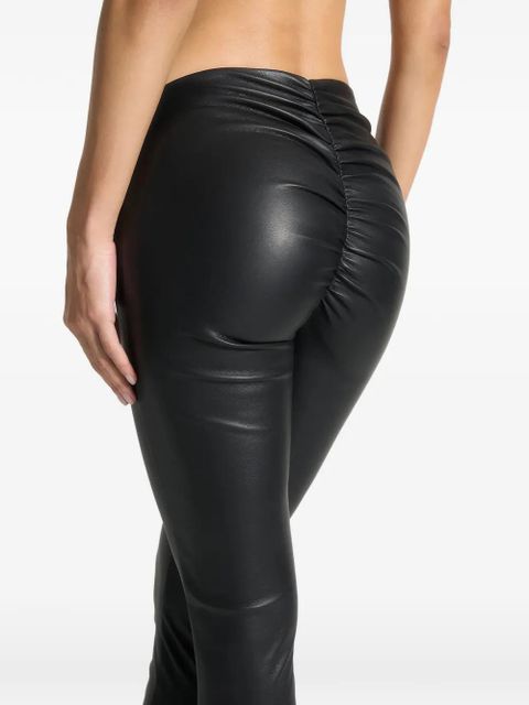 Manière De Voir Clara asymmetric-waistband leggings - Black