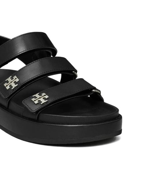 Tory Burch triple strap platform sandals - Black