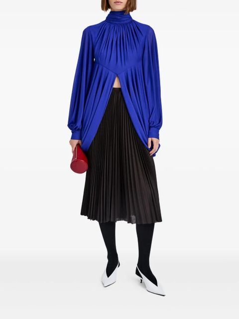 Proenza Schouler straight-waistband midi pleated skirt - Brown