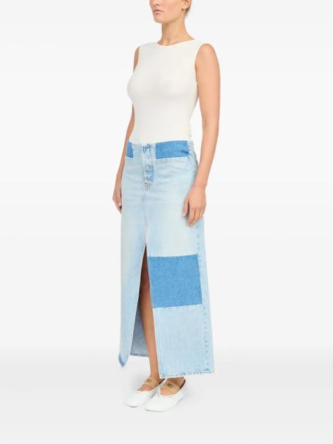 MM6 Maison Margiela patchwork denim skirt - Blue