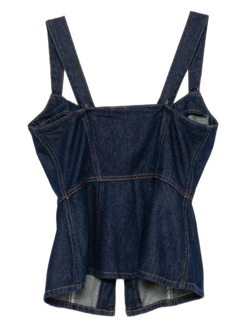 Reformation Zeta top - Blue - zdjęcie produktu nr 2