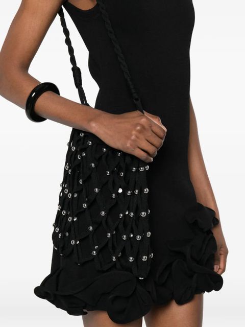 SANDRO studded shoulder bag - Black - zdjęcie produktu nr 2