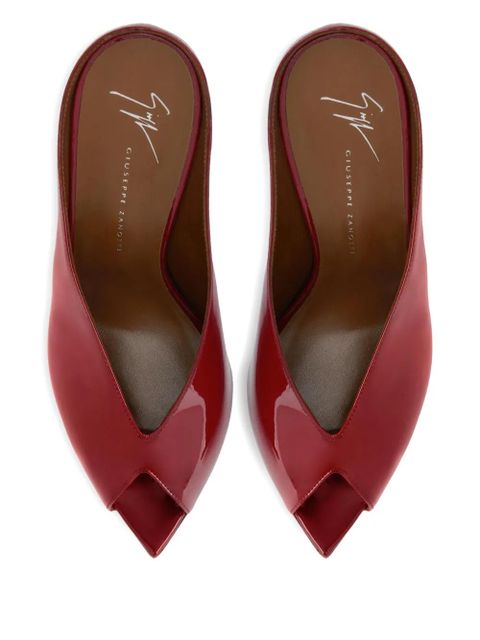 Giuseppe Zanotti 90mm Intriigo peep-toe stiletto sandals - Red - zdjęcie produktu nr 2