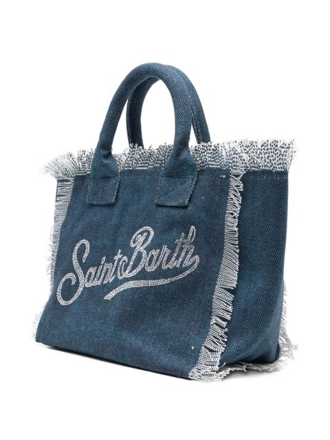 MC2 Saint Barth Colette fringed tote bag - Blue