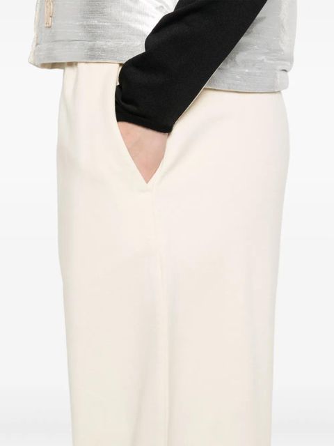 Moncler cotton wide-leg track pants - Neutrals
