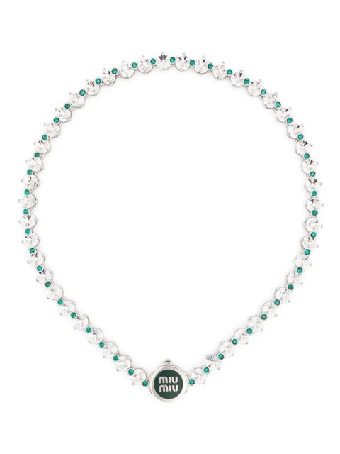 Miu Miu crystal necklace - Silver - zdjęcie produktu nr 1