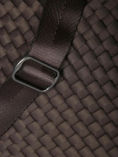 NAGHEDI woven handle tote bag - Brown