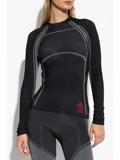 Moncler Grenoble long-sleeve base layer T-shirt - Black