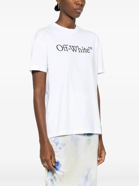 Off-White Bookish logo-print cotton T-shirt