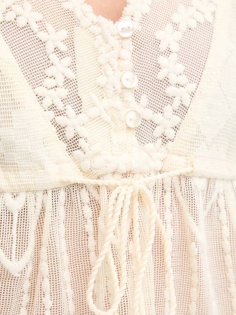 Hoss Intropia bluzka damska kolor beżowy wzorzysta 5872098