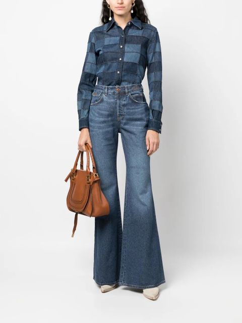 Chloé high-rise flared jeans - Blue - zdjęcie produktu nr 2