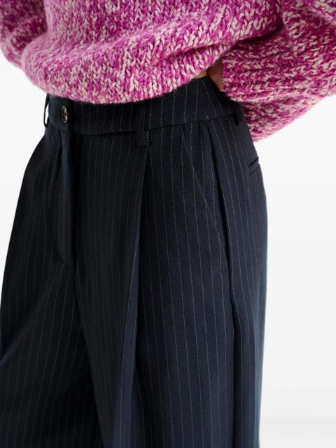 Essentiel Antwerp pinstripe-pattern pleated trousers - Blue