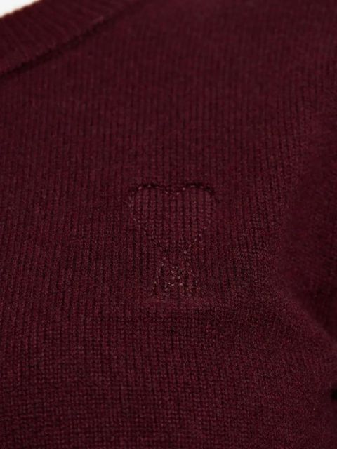 AMI Paris button embroidered cardigan