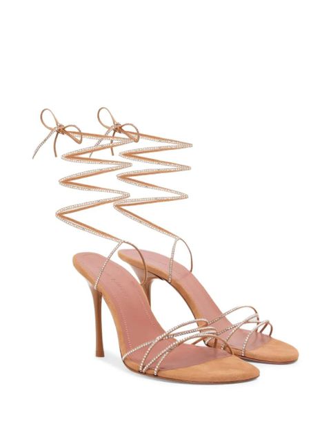 Amina Muaddi Lori lace-up sandals - Neutrals - zdjęcie produktu nr 2