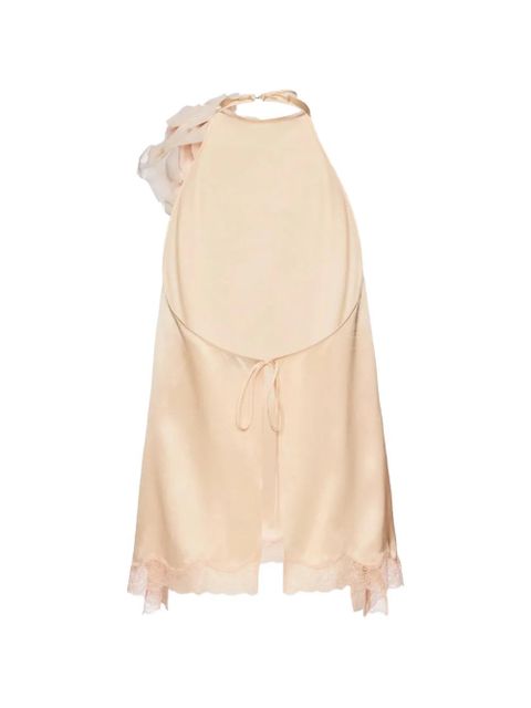 Magda Butrym open-back lace-trim blouse - Orange - zdjęcie produktu nr 2