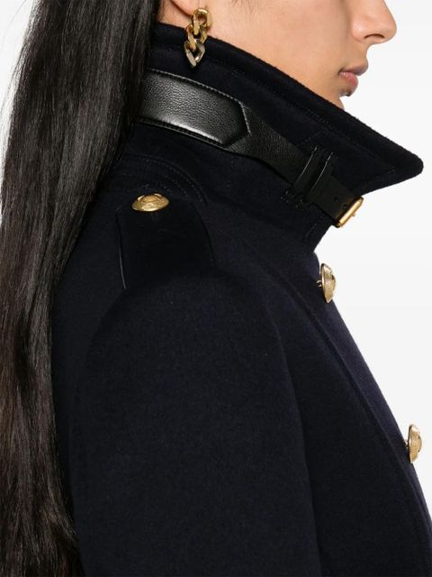 TOM FORD double-breasted military coat - Blue