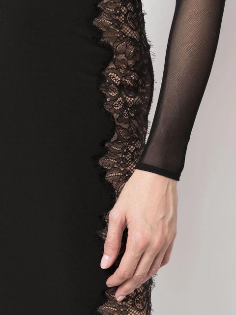 Self-Portrait cut-out jersey dress - Black - zdjęcie produktu nr 2