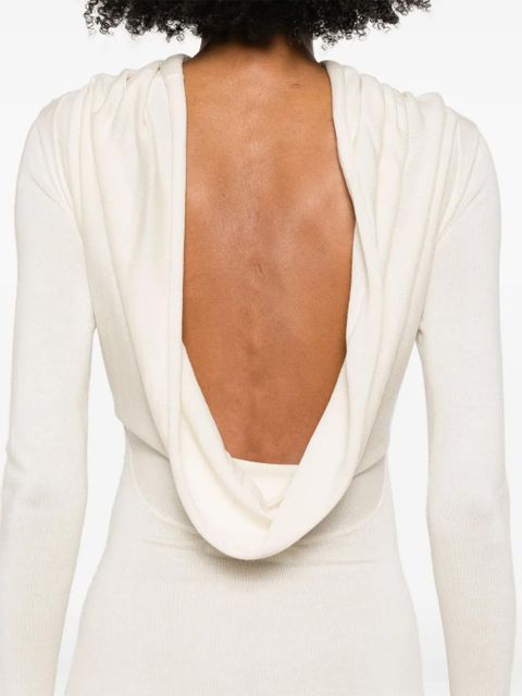 Aya Muse fine-knitted maxi dress - Neutrals