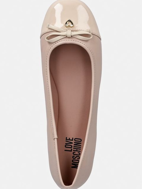 Love Moschino baleriny skórzane