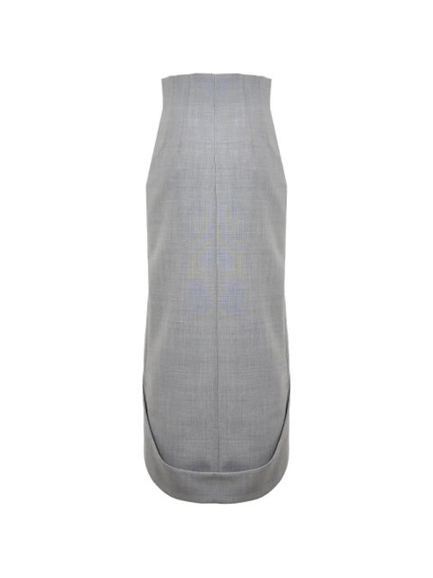 A.W.A.K.E. Mode button tailored skirt - Grey - zdjęcie produktu nr 2