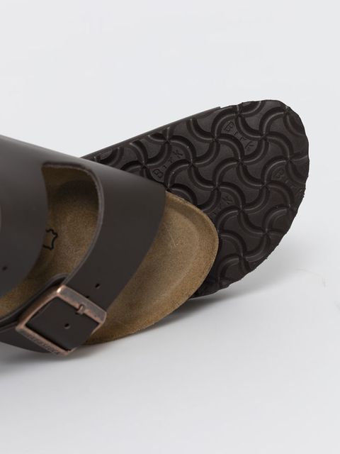 Birkenstock klapki skórzane Arizona damskie kolor brązowy 51103 - zdjęcie produktu nr 2