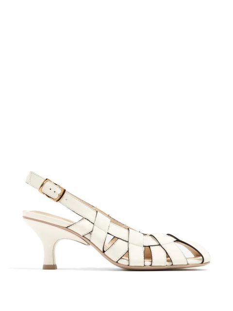 Tod's leather slingback pumps - Neutrals - zdjęcie produktu nr 1