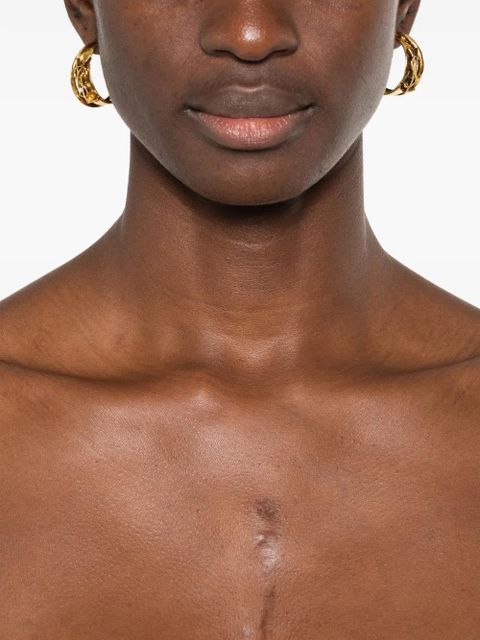 Saint Laurent Creoles Roche earrings - Gold - zdjęcie produktu nr 2