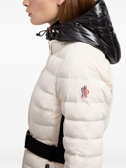 Moncler Grenoble padded hooded coat - Neutrals