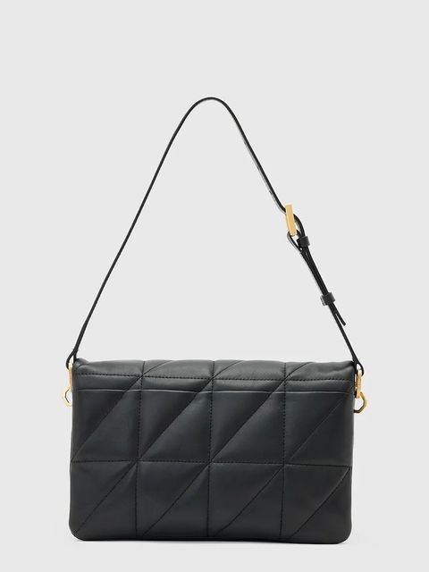 AllSaints torebka skórzana ONDINE kolor czarny W212XD