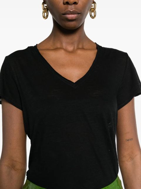 TOM FORD semi-sheer mélange T-shirt - Black