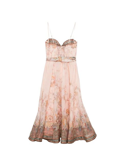 ZIMMERMANN paisley tie dress - Pink - zdjęcie produktu nr 2