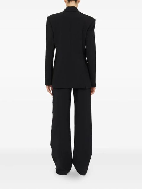 Christopher Esber padded-shoulder single-button blazer - Black