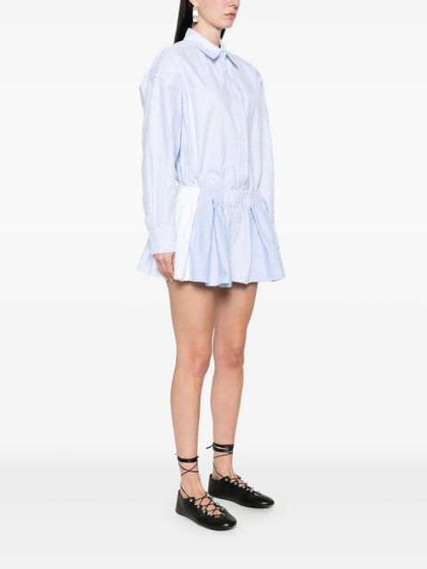 Alexander Wang prestyled pleated playsuit - Blue