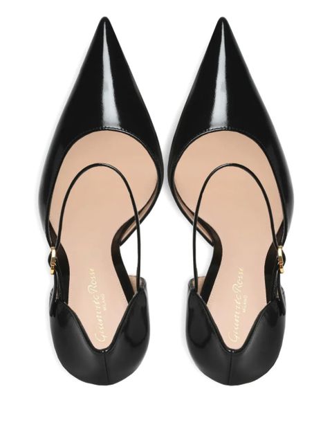 Gianvito Rossi 95mm 'Sofia D''Orsay' pointed heeled pumps - Black